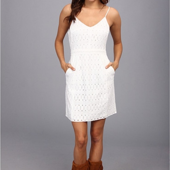 Lucky Brand Dresses & Skirts - Lucky Brand White Eyelet Dress XS